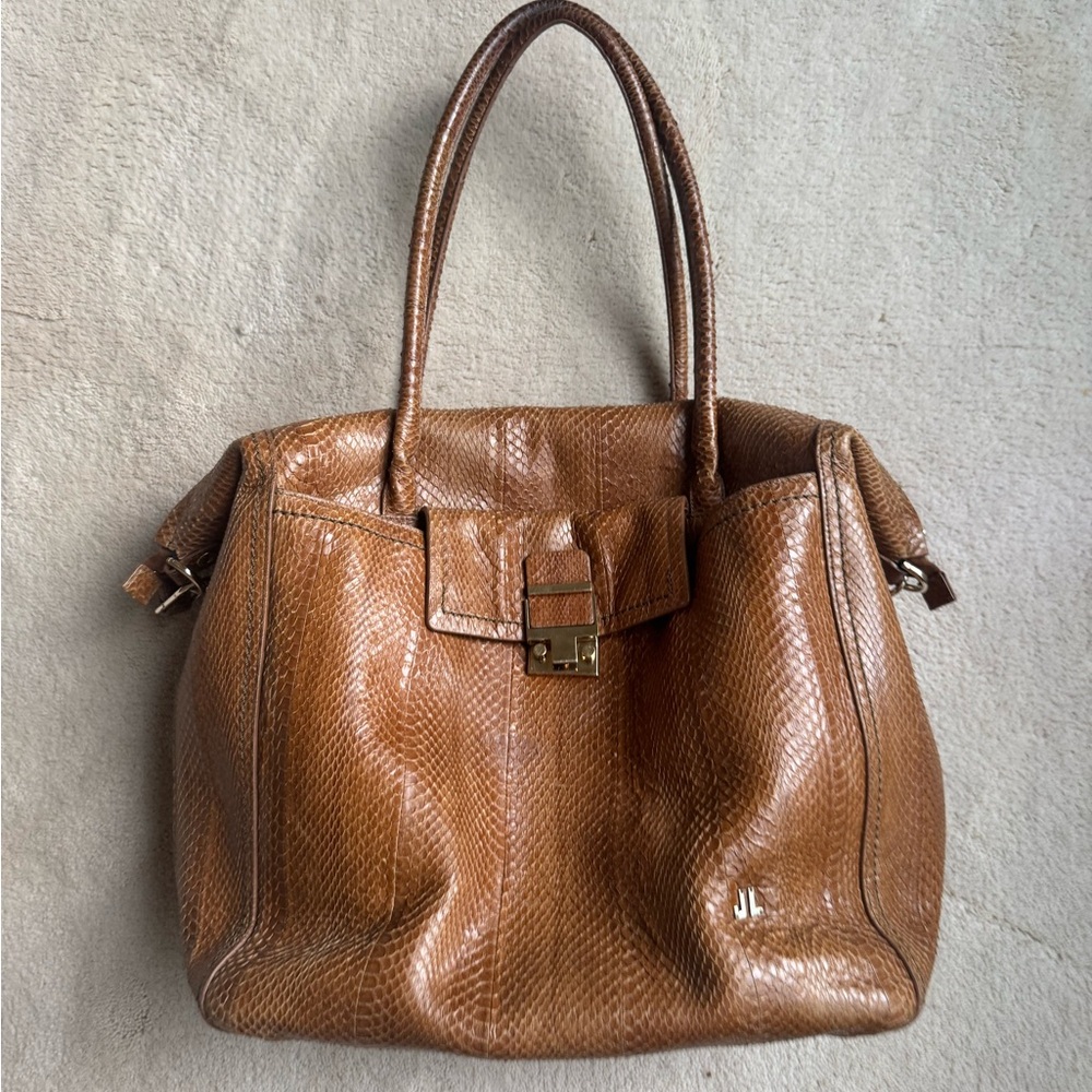 Lanvin Jl Python Large Tote Bag - image 1